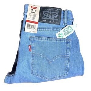 Levi's 511 Slim Performance Stretch Jeans Boys Flex 12 Reg 26 x 27 - NEW‎ w/Tags